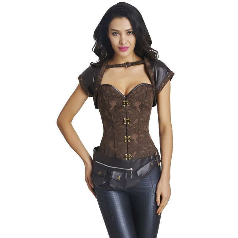 Hot Sexy Waist Corset With Belt - Sins & Temptations
