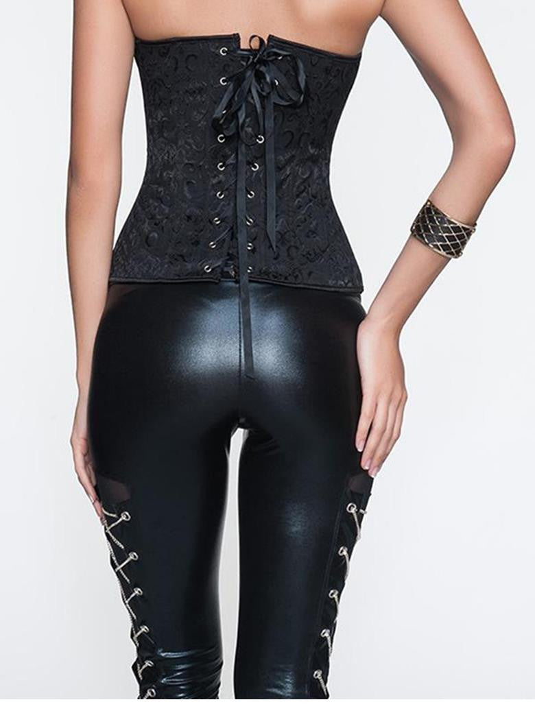 Fashion Punk High Quality Black Corset Top Overbust - Sins & Temptations
