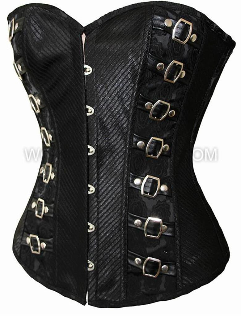 Fashion Punk High Quality Black Corset Top Overbust - Sins & Temptations