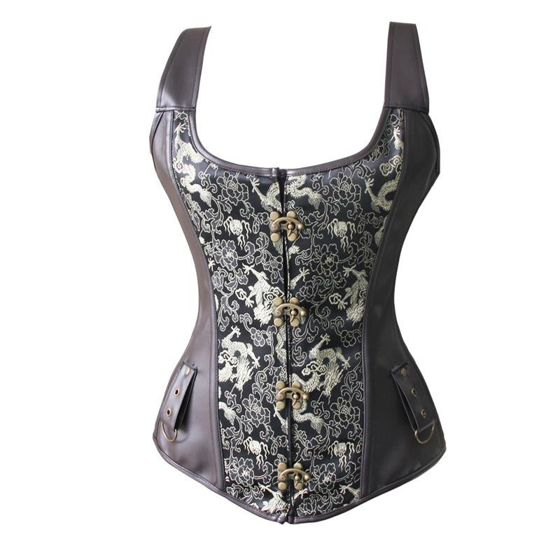 Hot Waist Cincher Corset Punk Overbust Slimming Corset - Sins & Temptations
