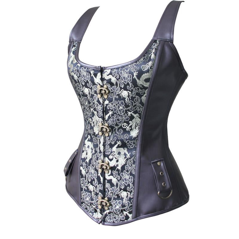 Hot Waist Cincher Corset Punk Overbust Slimming Corset - Sins & Temptations