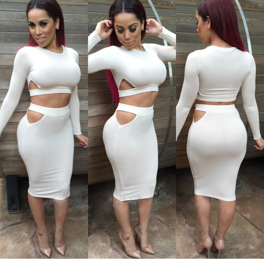 Womens Fashion 2 PCS Sexy Long Sleeve Dress Robe - Sins & Temptations
