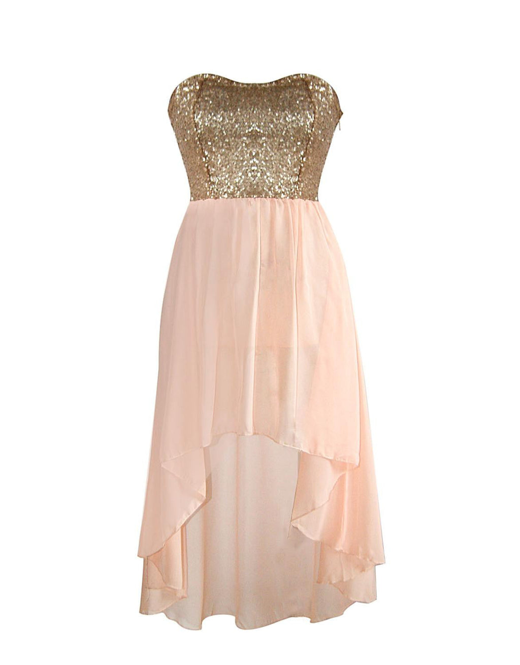 Strapless Midi Sequin Clubwear / Party - Sins & Temptations