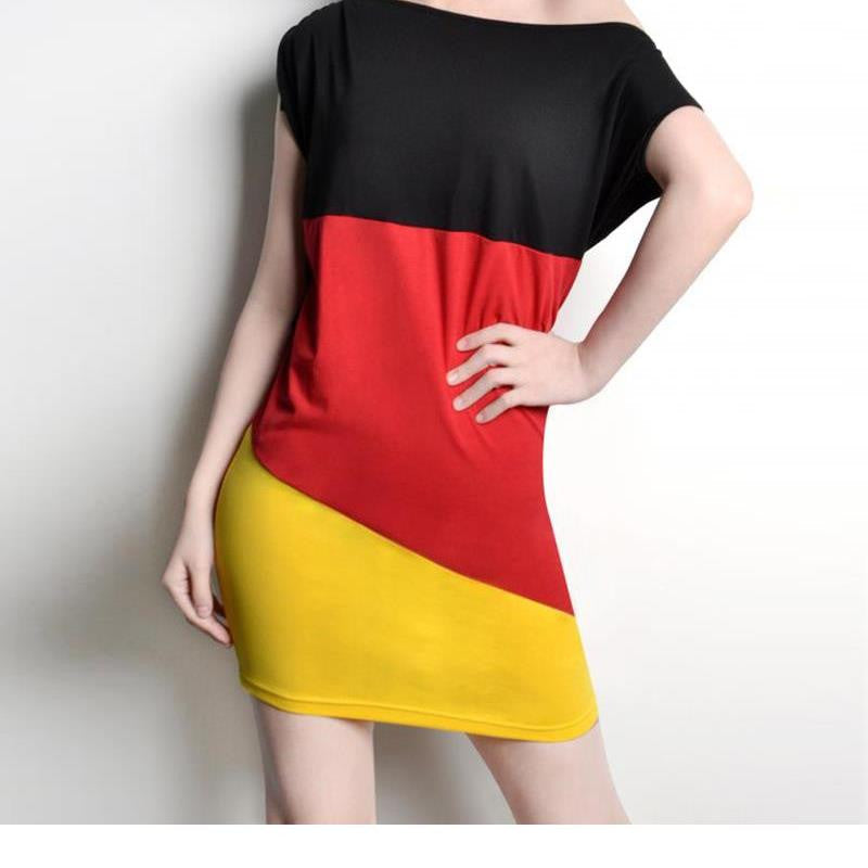 German Mini dress Summer Style Colorful Short Casual Robe - Sins & Temptations