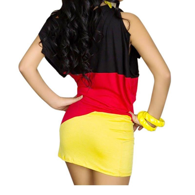 German Mini dress Summer Style Colorful Short Casual Robe - Sins & Temptations