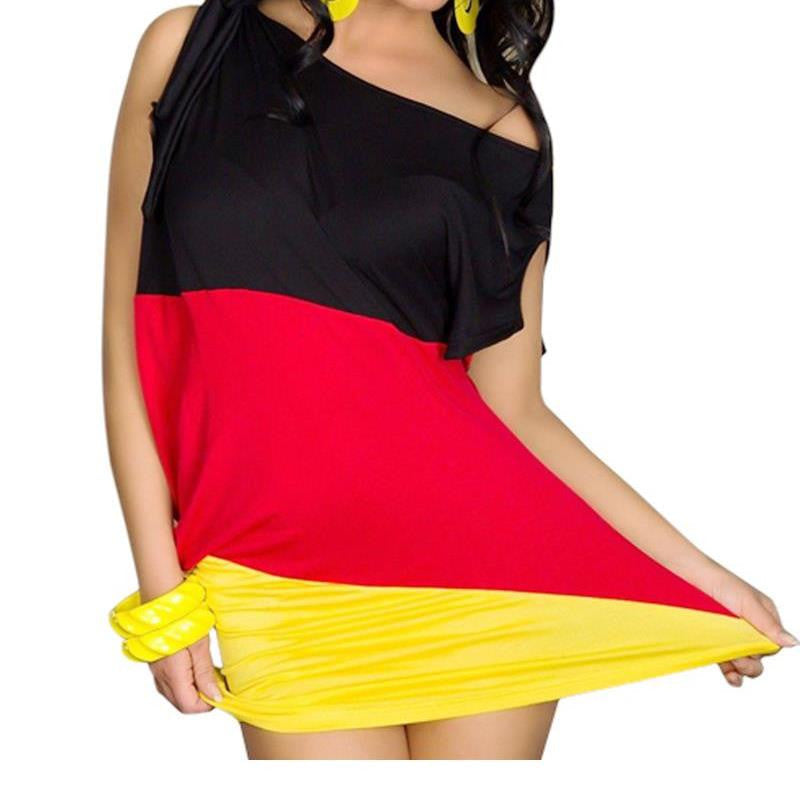 German Mini dress Summer Style Colorful Short Casual Robe - Sins & Temptations