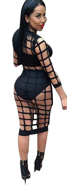 Partywear Mesh Women Bodycon Dress - Sins & Temptations