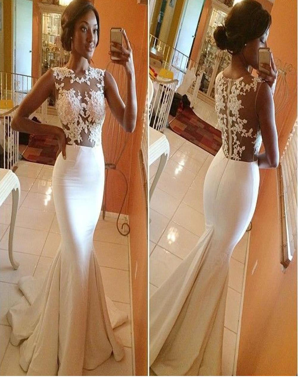 Long Mermaid Floor Gown, Wedding Dress - Sins & Temptations