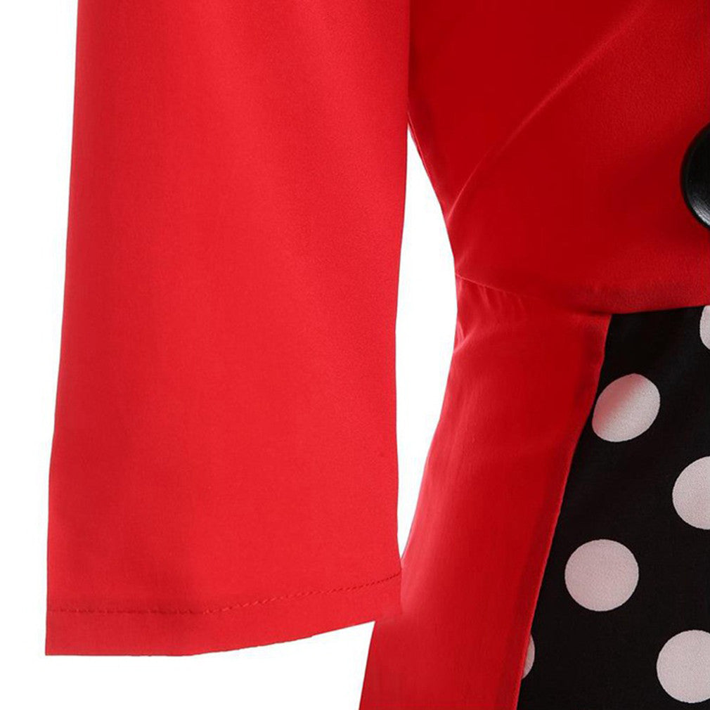 Summer Patchwork Retro Dress Casual Evening Party Half Sleeve - Sins & Temptations