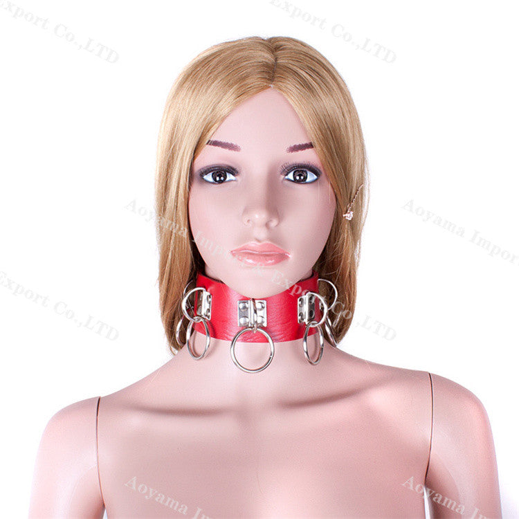 Erotic PU Leather Neck Collar Choker - Sins & Temptations