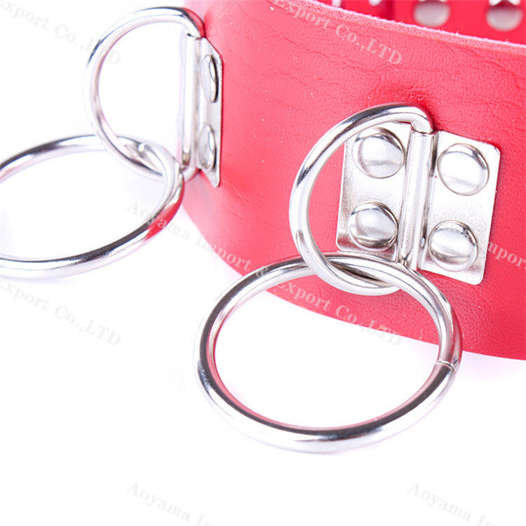Erotic PU Leather Neck Collar Choker - Sins & Temptations