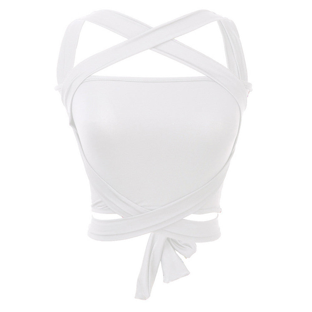 Bustier Crop Tops Short Hollow Out Backless Vest - Sins & Temptations