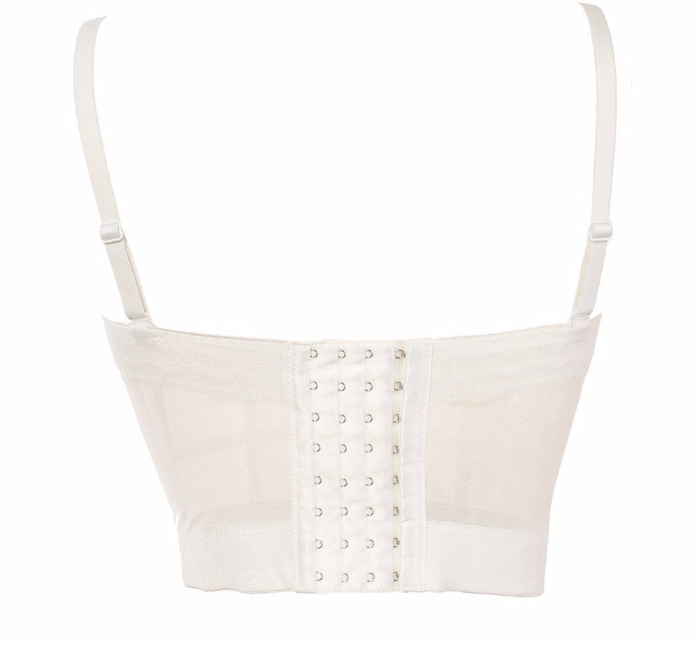 Fashion Mesh Push Up Bralet Women's Corset Bustier Bra Night Club Party Cropped Top - Sins & Temptations