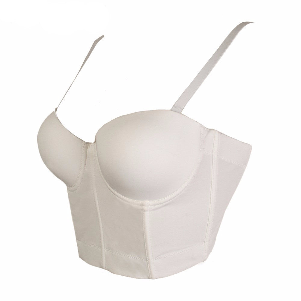 Basic Smooth Spandex Push Up Bralet Women's Bustier Bra Cropped Top Vest - Sins & Temptations
