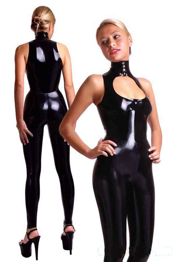 Pure Latex sexy black Pure Latex rubber catsuit for latex clothing - Sins & Temptations