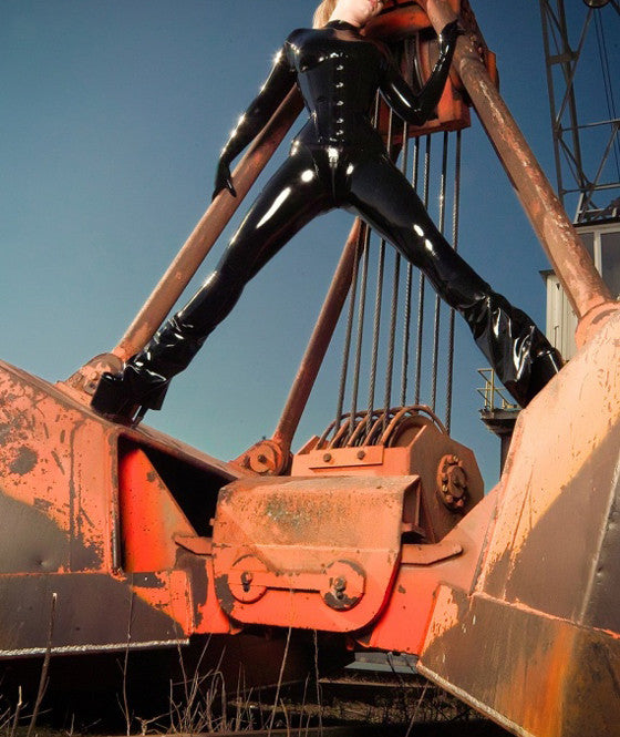 Black exotic Pure Latex bodysuit club wear - Sins & Temptations