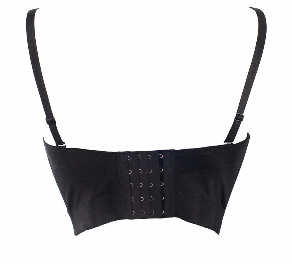 Hand-made Beaded Rhinestone Bustier Pearls Push Up Night Club Bralette - Sins & Temptations