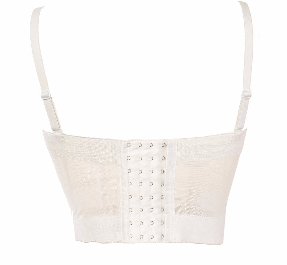 Fashion Mesh Push Up Bralet Women's Corset Bustier Bra Night Club Party Cropped Top - Sins & Temptations