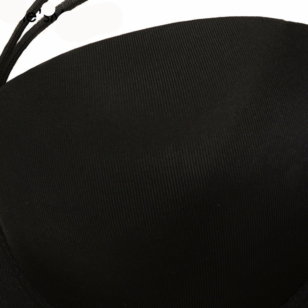 Basic Smooth Cut Cross Spandex Push Up Bralete Bustier Bra Cropped Top Vest - Sins & Temptations