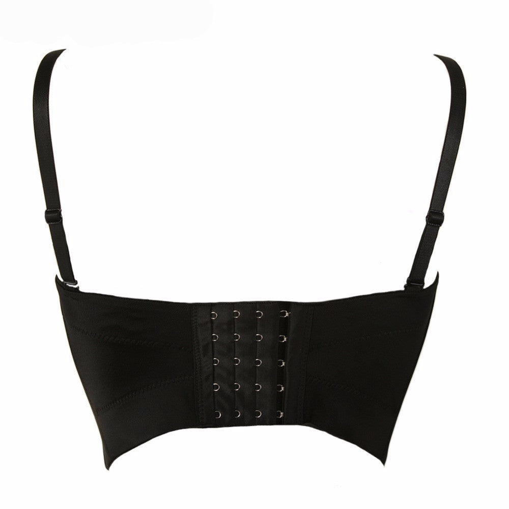 Basic Smooth Cut Cross Spandex Push Up Bralete Bustier Bra Cropped Top Vest - Sins & Temptations