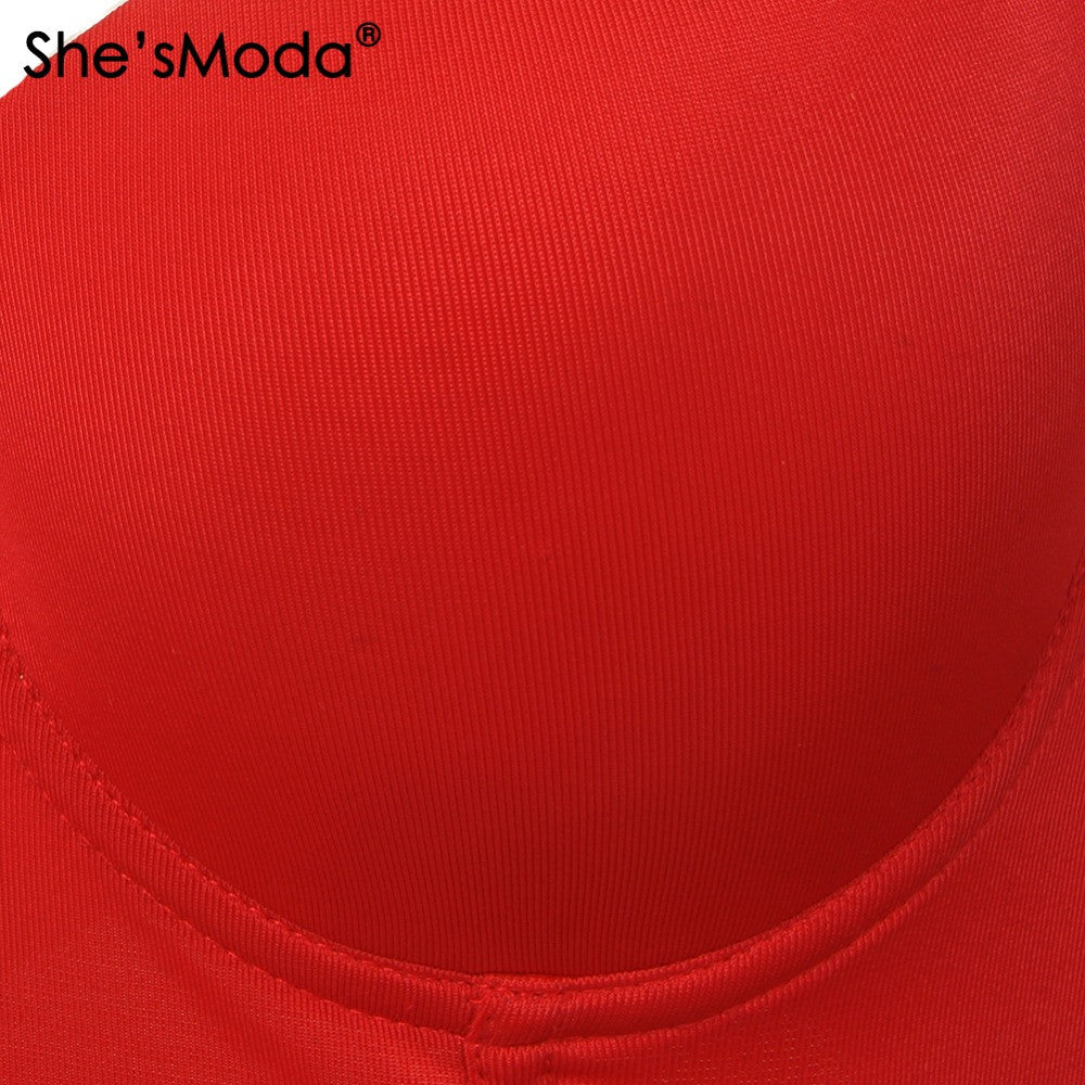 Basic Smooth Cut Cross Spandex Push Up Bralete Bustier Bra Cropped Top Vest - Sins & Temptations