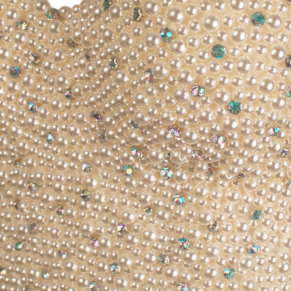 High-end Hand-made Pearls Jewel Diamond Bralet Women's Bustier Bra Cropped Top - Sins & Temptations