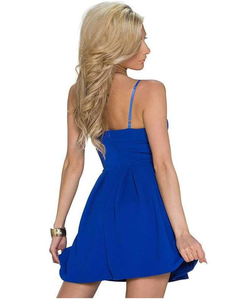 Spaghetti Shoulder-Straps Summer Vestidos Sexy Mini Dress Robe - Sins & Temptations