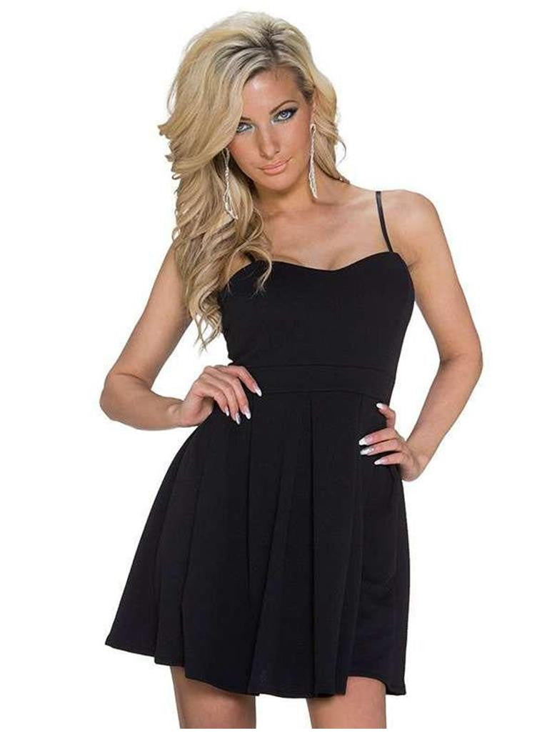 Spaghetti Shoulder-Straps Summer Vestidos Sexy Mini Dress Robe - Sins & Temptations