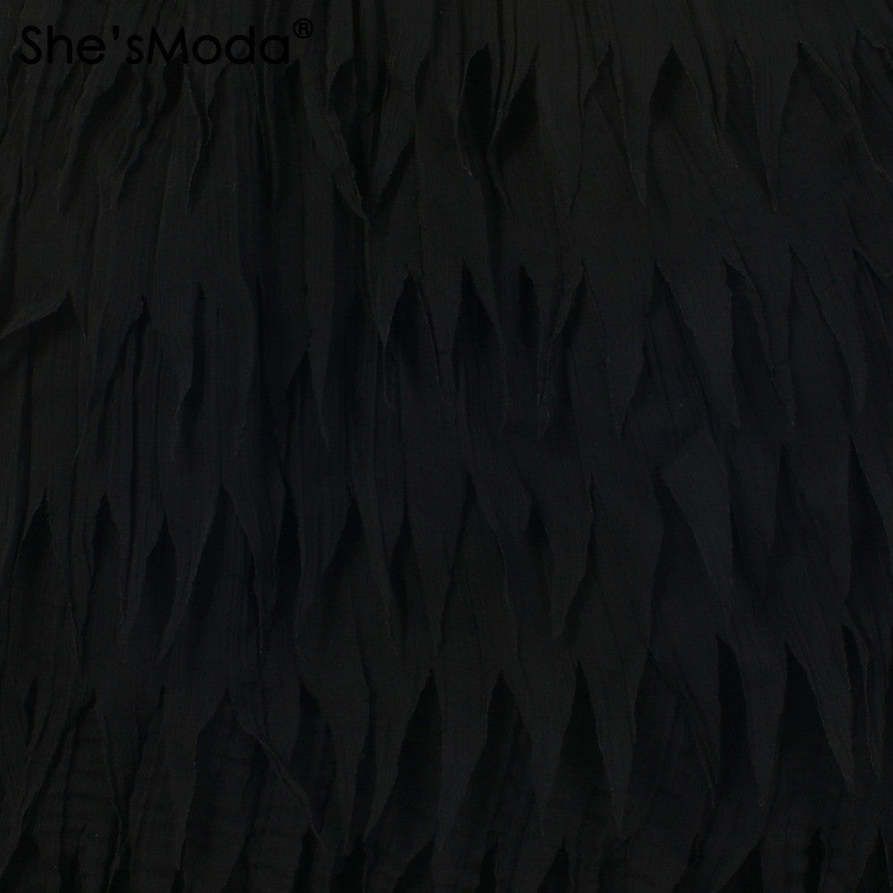 Chiffon Feather Shape High-end Diamond Bead Women's Party Wedding Straight Mini Skirt - Sins & Temptations