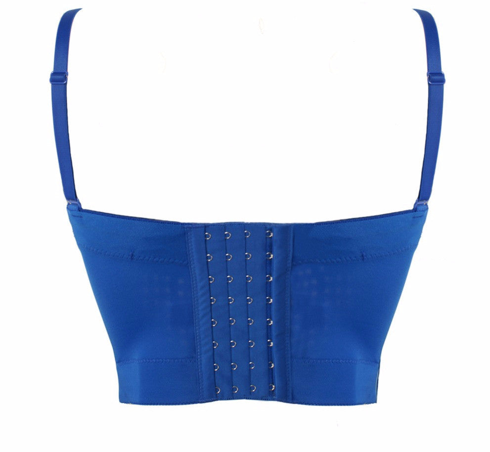 Summer Thin Plaid Bustier Push Up Night Club Bralette Women's Bra Cropped Top - Sins & Temptations