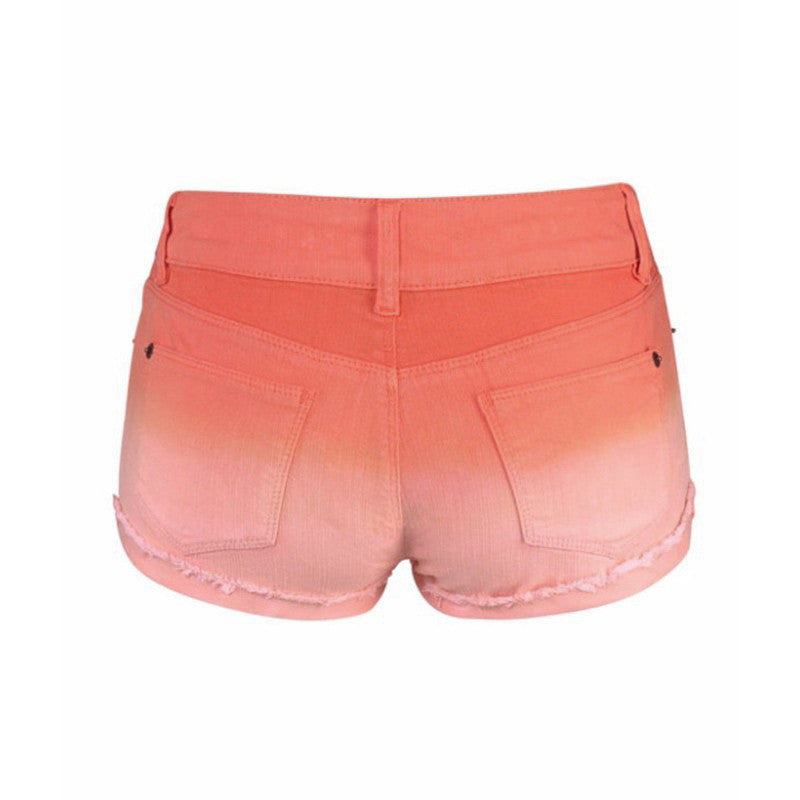 Washed Gradient Color Jeans Shorts Summer Style Ripped Beach Wear  Shorts - Sins & Temptations