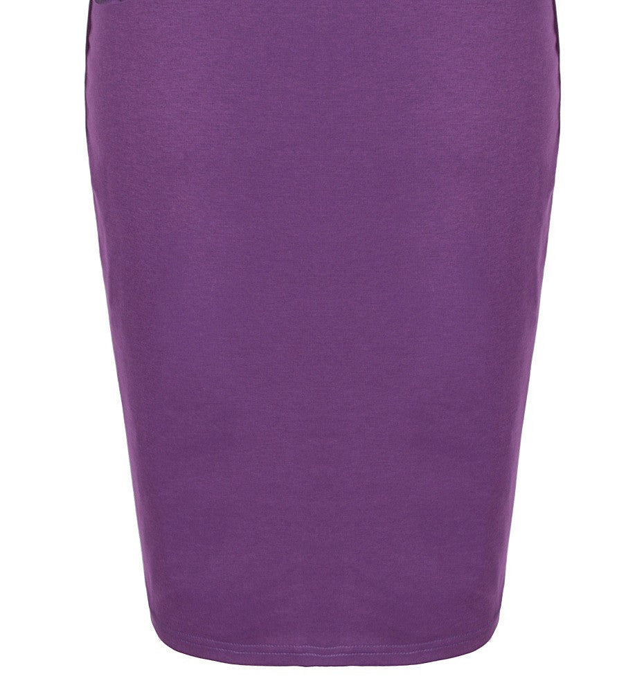 Embroidery Lace Flower Office Dress for Women V-Neck Three Quarter Sleeve Dress - Sins & Temptations
