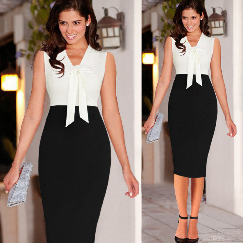 Slim Sleeveless Office Pencil Dresses Work Wear Business Party Bodycon Dress - Sins & Temptations