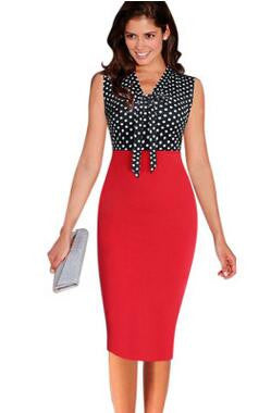 Slim Sleeveless Office Pencil Dresses Work Wear Business Party Bodycon Dress - Sins & Temptations