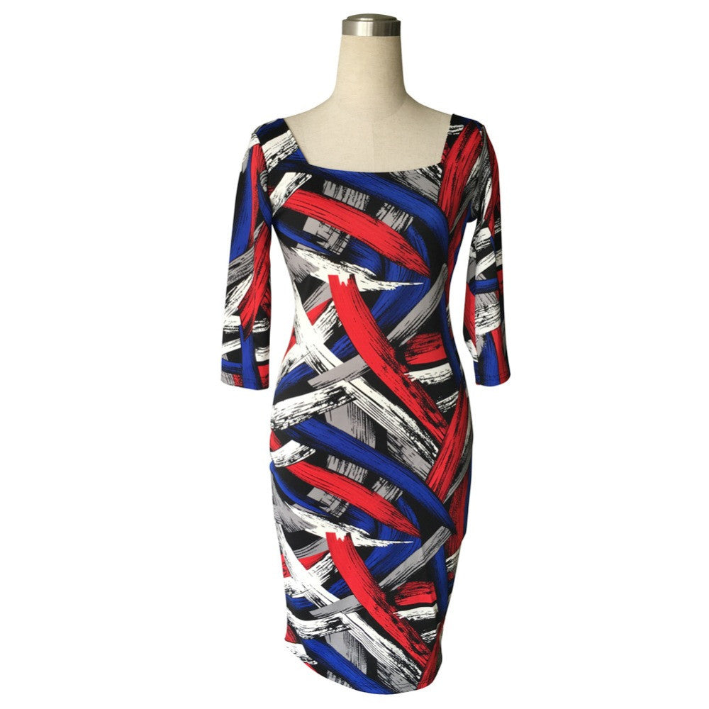 Women Back V Sheath Dress Knee Length Bodycon Pencil Dress - Sins & Temptations
