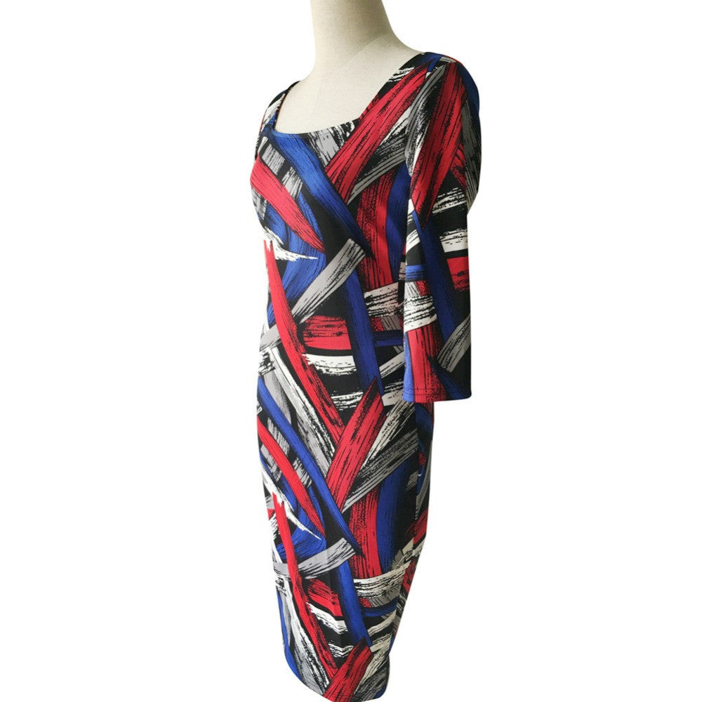 Women Back V Sheath Dress Knee Length Bodycon Pencil Dress - Sins & Temptations