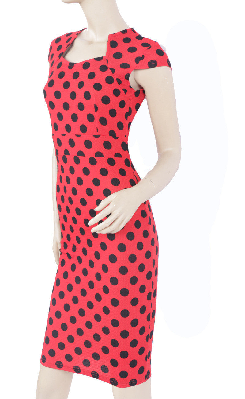Female Vintage Work Wear Dress Business Party Casual Bodycon Pencil Dress - Sins & Temptations