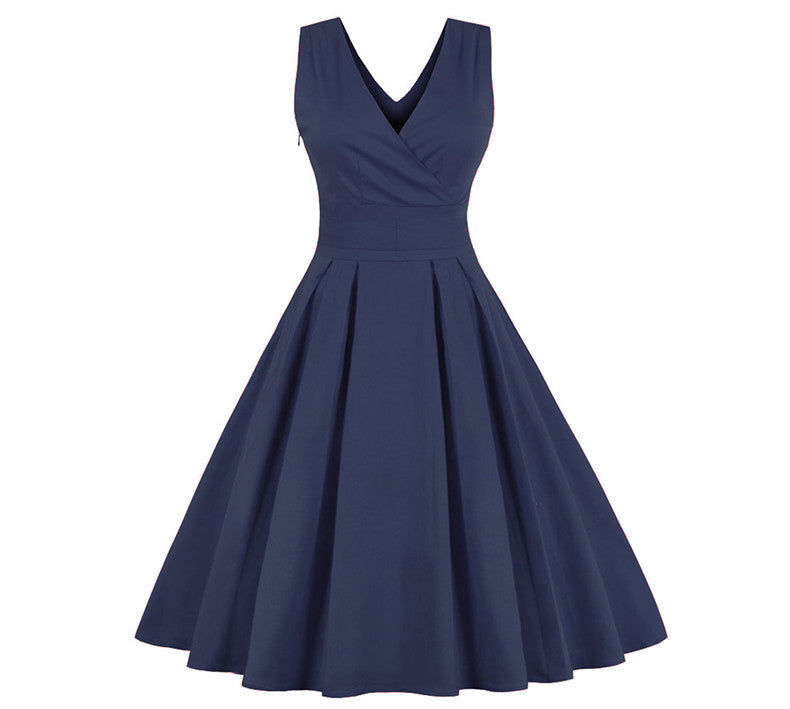 Elegant Red Dress Stretchy Cotton Plus Size Party Prom Swing Feminino Vestidos - Sins & Temptations
