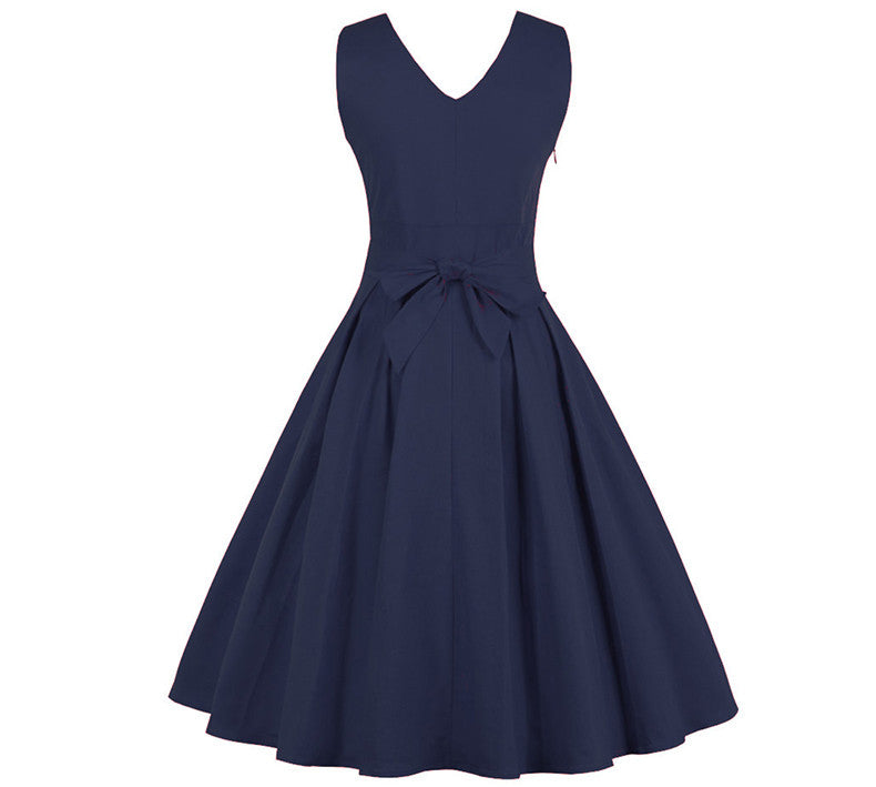 Elegant Red Dress Stretchy Cotton Plus Size Party Prom Swing Feminino Vestidos - Sins & Temptations