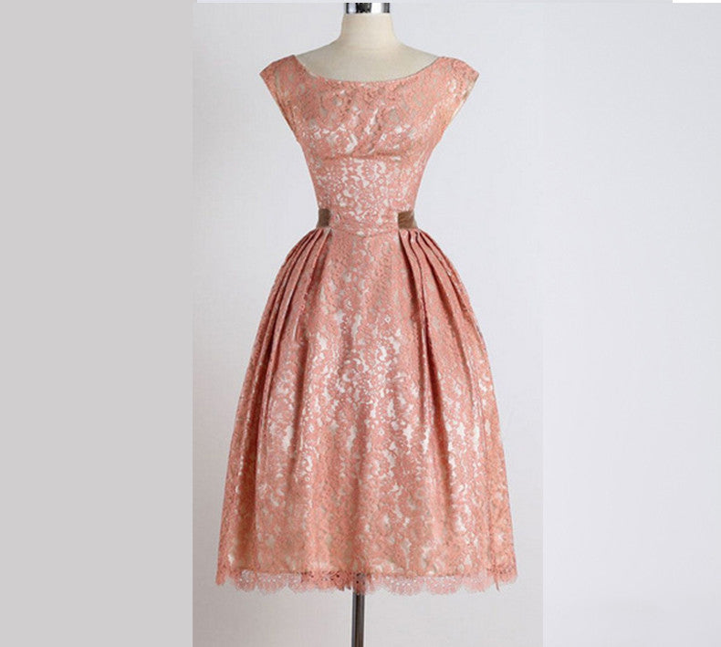 Women's Plus Size Lace Elegant Dress Vintage Crochet Dress Vestido - Sins & Temptations