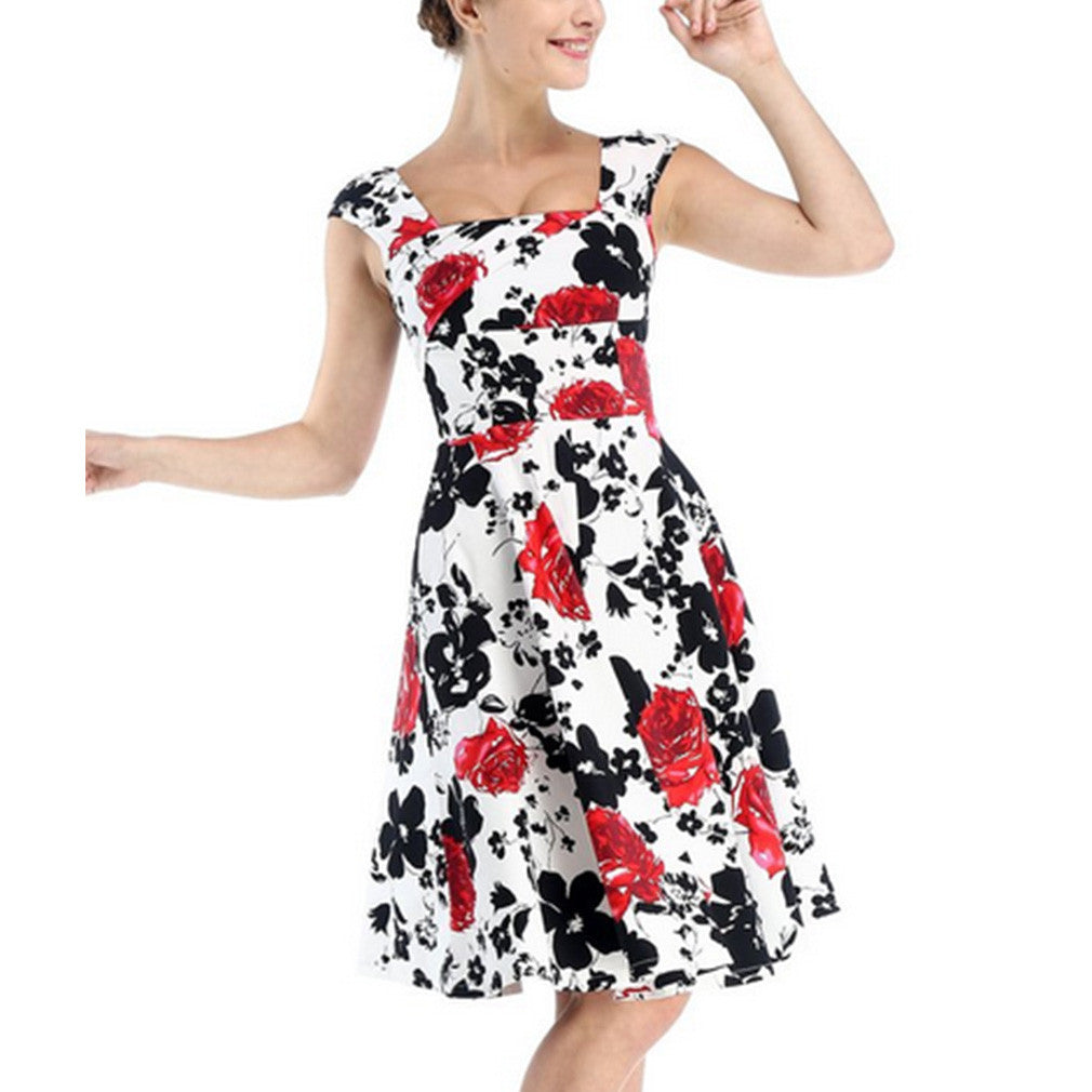 Plus Size Summer Dress Rockabilly Wedding Party Casual Dress Vestidos - Sins & Temptations