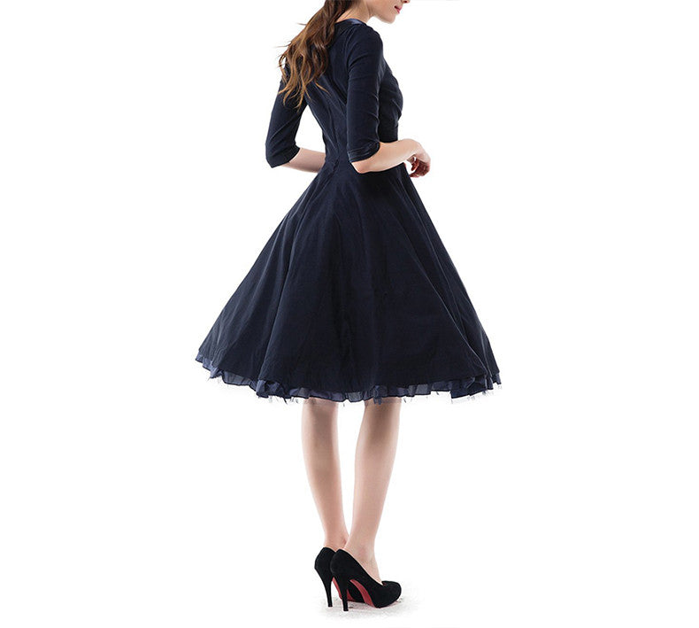 Women's Spring Dress Robe Half Sleeve Party Dress - Sins & Temptations