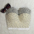 High-end Hand-made Pearls Jewel Diamond Bralette Women's Bustier Bra - Sins & Temptations