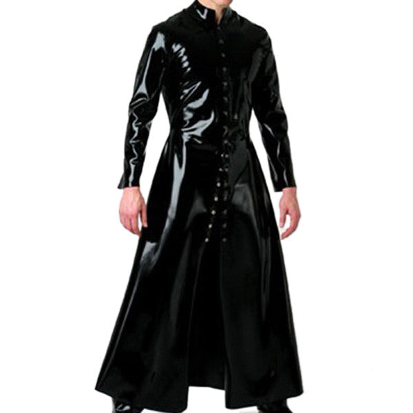 Rubber Pure latex wind coat , latex long jacket for men - Sins & Temptations