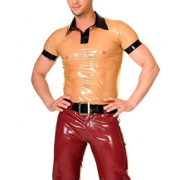 Free shipping Pure Latex rubber transparent clothes,latex top wear for men - Sins & Temptations