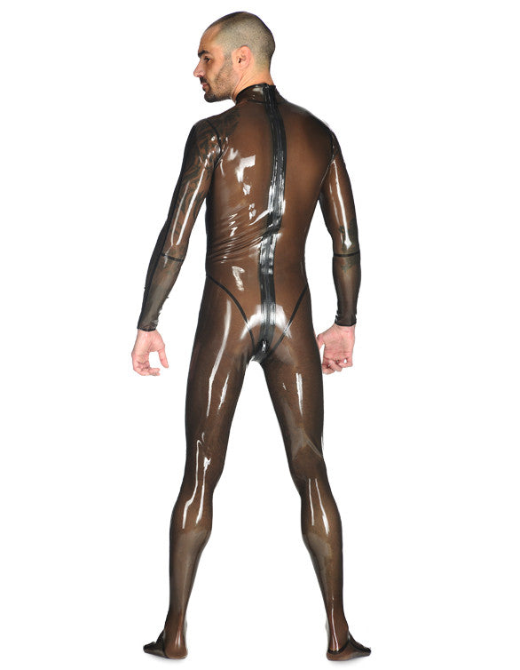 Semitransparent Pure Latex Bodysuit Enclosed Latex Rubber Catsuit - Sins & Temptations