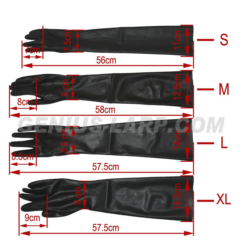 Pure Latex gloves shoulder length Skin Tight Long Gloves - Sins & Temptations