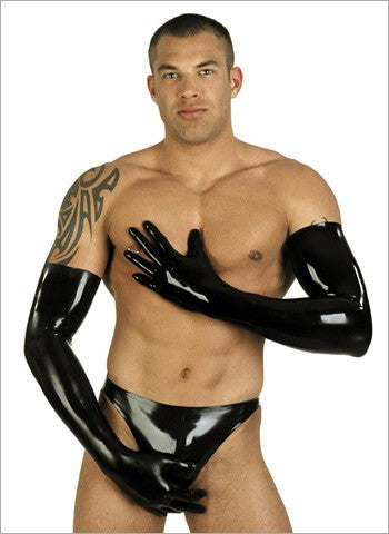 Pure Latex gloves shoulder length Skin Tight Long Gloves - Sins & Temptations