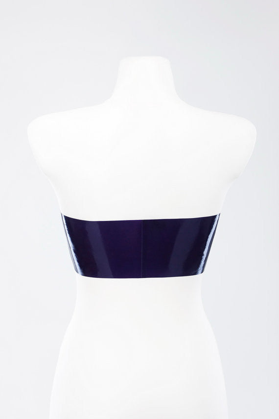 Pure Latex tube top with zipper Latex Underwear Women's Latex Rubber Costumes - Sins & Temptations