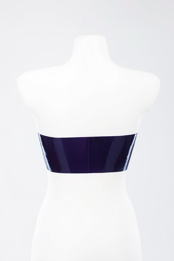 Pure Latex tube top with zipper Latex Underwear Women's Latex Rubber Costumes - Sins & Temptations